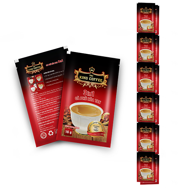 KING COFFEE 3IN1 Dây 192 g (12 gói x 16 g) Woman Can Do