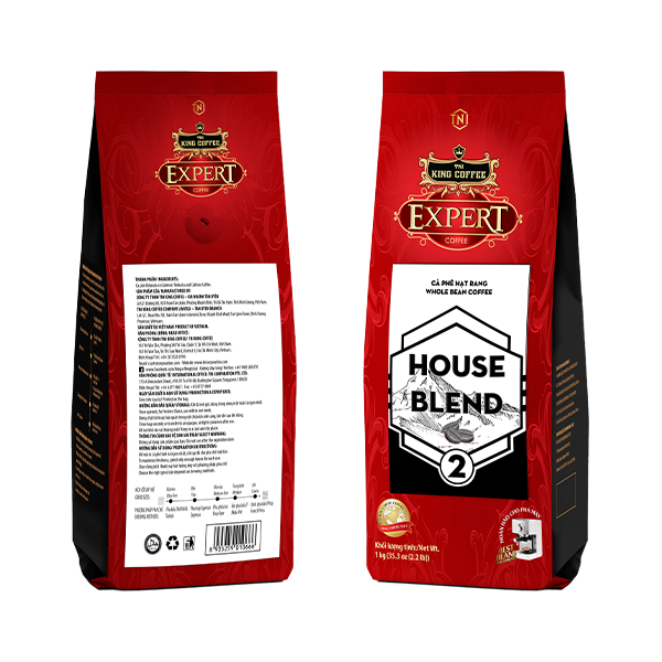 KING COFFEE House Blend 2 Túi 1 kg Woman Can Do