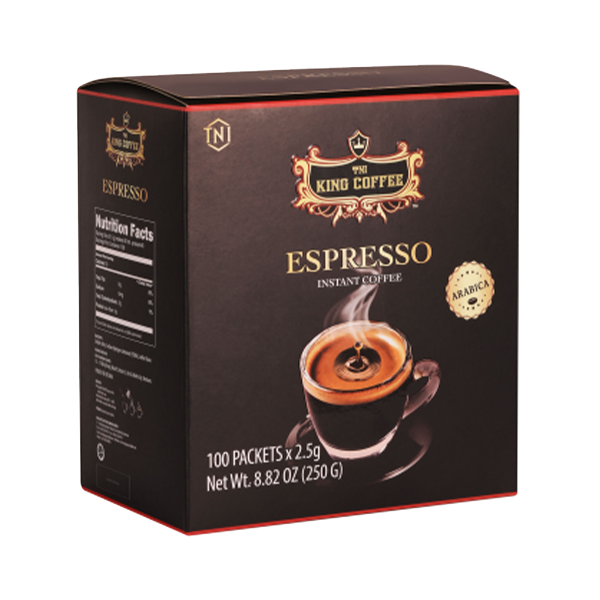 KING COFFEE Espresso Hộp 250 g (100 gói x 2,5 g) King Coffee Nơi