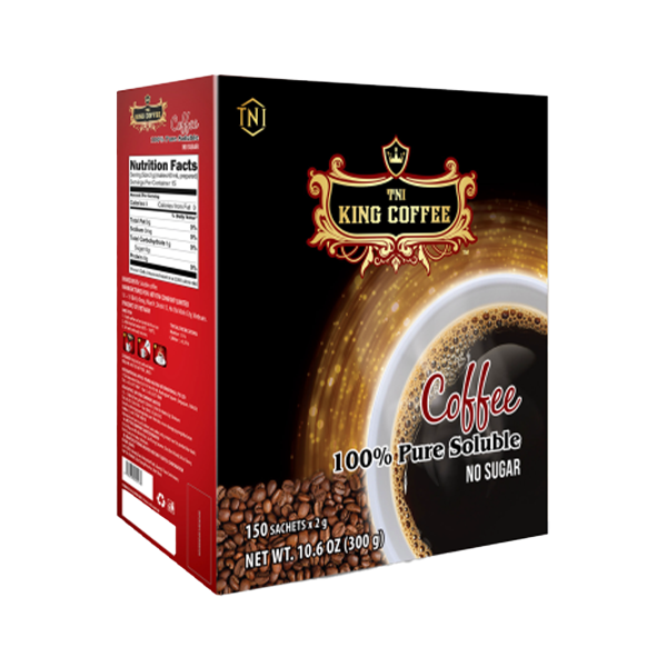 Pure black Hộp 150 sachets x 2gr King Coffee Nơi kết nối tinh hoa